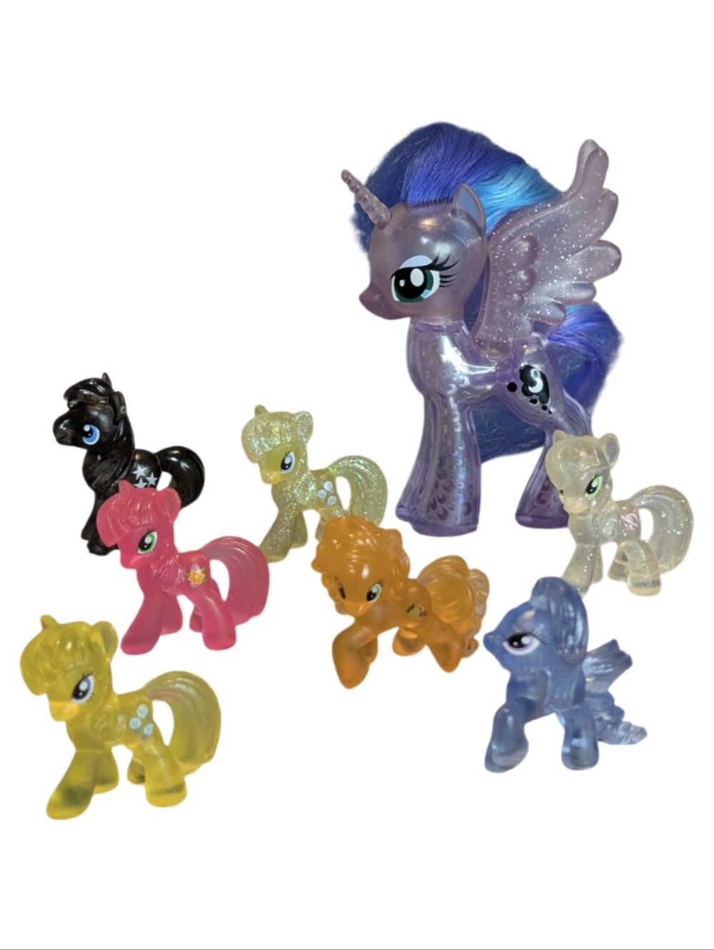 My Little Pony MLP Translucent Blind Bag Mini Figures & Glitter Princess Luna